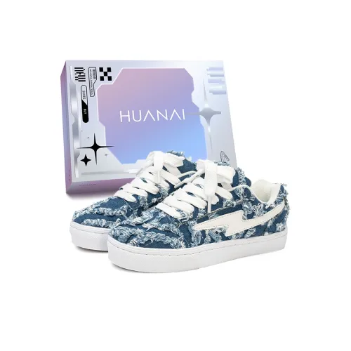 HUANAI Низкие кроссовки для скейтбординга унисекс темно-синие