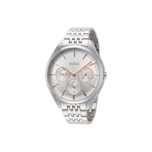 Hugo Boss Women's Watch Кварцевый механизм ремешок из нержавеющей стали 38 мм серебристый циферблат