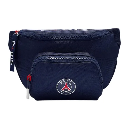 Джордан Полиэстер Одно Плечо Через Плечо Бананка Унисекс Морской Синий