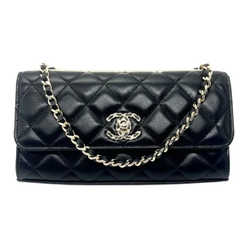 CHANEL Trendy cc Sheepskin Сумка через плечо Женская Черная