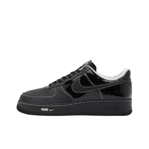 Nike Air FORCE 1 Slip-on Устойчивый к истиранию Низкий Топ Скейтбординг Мужской Черный