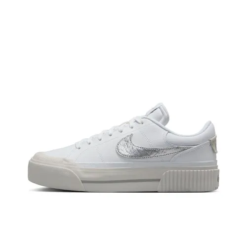 Nike Court Legacy Скейтборд Кроссовки Низкие Белые Женские