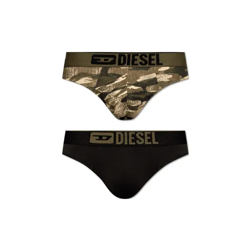DIESEL 2 пачки черный + камуфляж мужской стринг