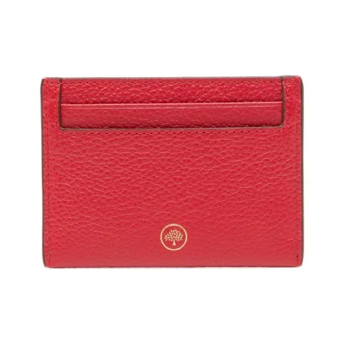 Mulberry Кожа Держатель для карт Женские Ярко-красный