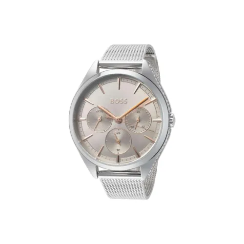 Hugo Boss Women's Watch Кварцевый механизм ремешок из нержавеющей стали 37,2 мм серебристый циферблат