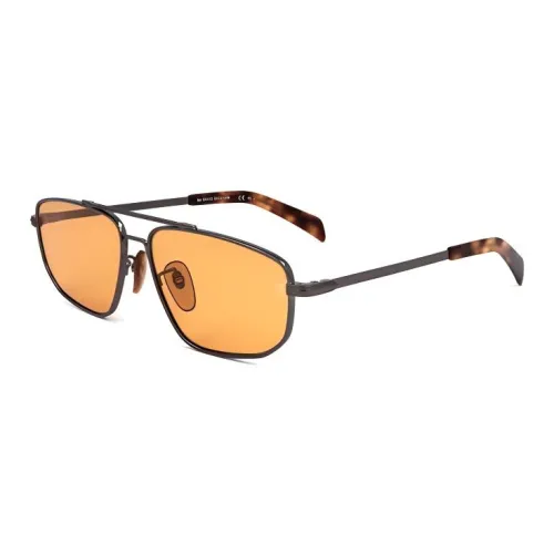 DAVID BECKHAM Металл Aviator Солнцезащитные очки Мужские Серые