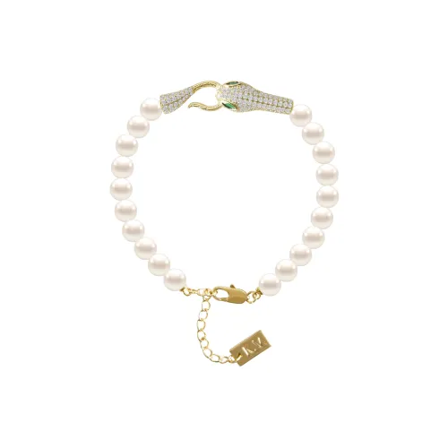 KEYS VIA Медный сплав Синтетический кубический цирконий Искусственная жемчужина Браслет Подарочный набор в коробке Женские