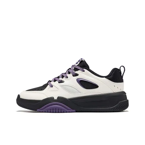 Erke MULTI Layer Устойчивые к истиранию Низкие Кроссовки для скейтбординга Женские Микрокристаллический Белый Глубокий Черный