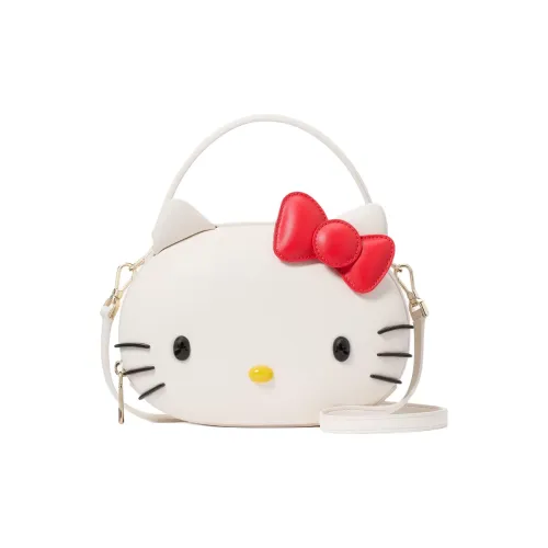 Kate Spade HELLO KITTY Collaboration Коровья кожа Сумка через плечо Сумка Женская Белая