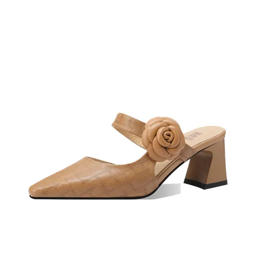 XICUNMINGWU Домашние тапочки Женские Абрикос Желтый