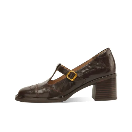 Rosa Bianca Туфли Мэри Джейн с грубым каблуком Женские