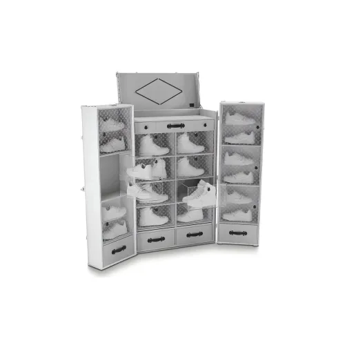 LOUIS VUITTON Кожа с покрытием холст коробка для обуви унисекс серебряный