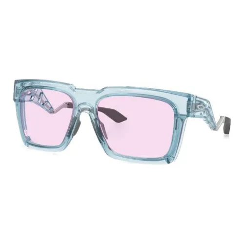 Oakley Ацетат Квадратные Солнцезащитные Очки Мужские Светло-Синие