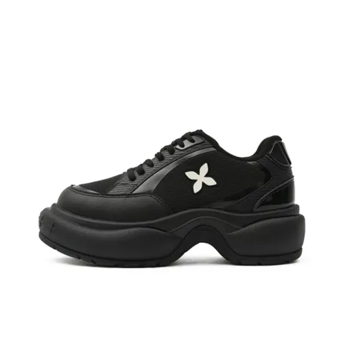 SMFK Slip-resistant Low Top Беговые кроссовки Унисекс Дикий черный