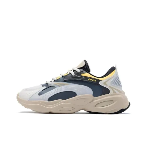 QIAODAN Slip-resistant Abrasion-resistant Low Top Footwear Men's Yellow QIAODAN Противоскользящий Устойчивый к истиранию Низкий Топ Обувь Мужская Желтая