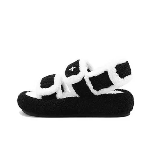 SMFK x Wonderland Износостойкие слипоны Женские Черный Белый