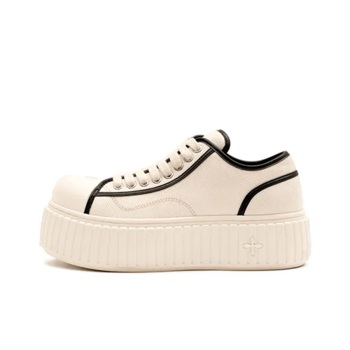 SMFK Низкие кроссовки для скейтбординга Женские Белые Черные