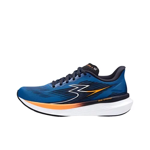 361° SPIRE6 Slip-resistant Abrasion-resistant Breathable Low-Top Running Shoes Men's Cyan Orange