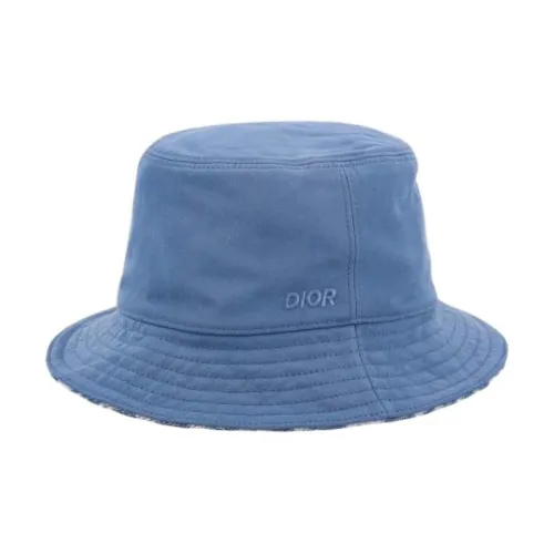 DIOR Переработанный полиэстер Шляпы ведра Мужской Синий