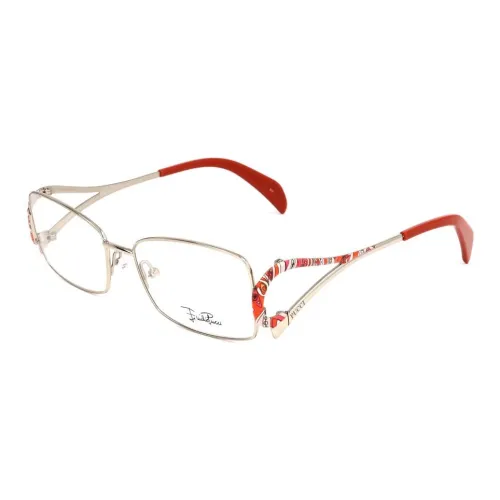 EMILIO PUCCI Металл Прямоугольные Оправы для очков Унисекс Золото