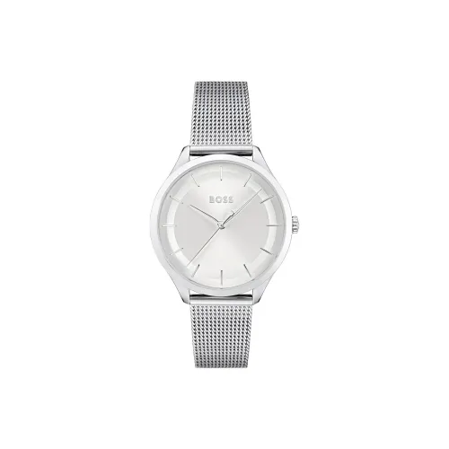 Hugo Boss Women's Watch Кварцевый механизм ремешок из нержавеющей стали 36 мм серебристый циферблат
