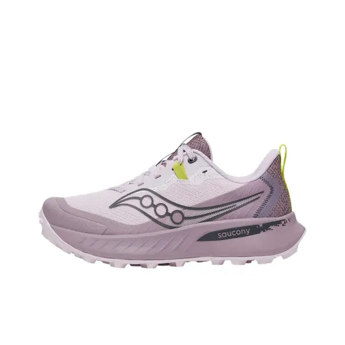 Saucony Slip-resistant Abrasion-resistant Low-top Городская Коммутерская Обувь для Трейл-бега Женская Светло-фиолетовая