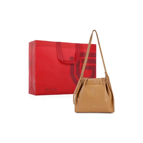 Dubaolu Сумка через плечо из синтетической кожи стандартная женская карамельный экрю черный