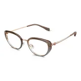 MA6032B29 Розовое золото Прозрачный Коричневый Градиент Рамка