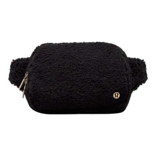 lululemon Шерсть Слинг-Сумка Поясная Сумка Большая Женская Черное Золото