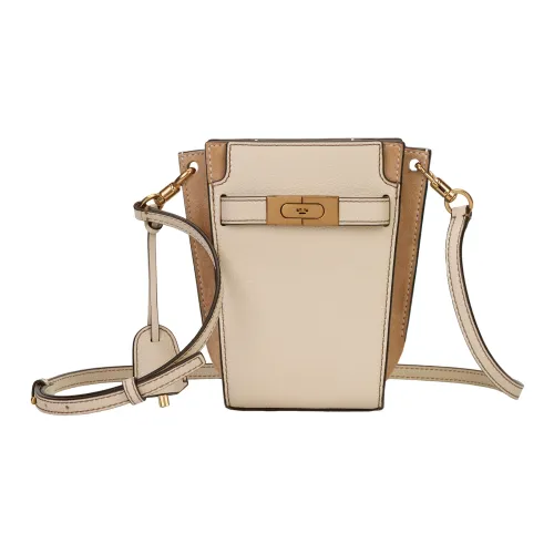 TORY BURCH Lee Radziwill Кожа с Замшей Комбинированная Сумка через плечо Мини Женская Белая