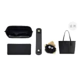 Черные накладки на плечи + подкладка City33 черная + нижняя подкладка + черный маленький угольный шарик