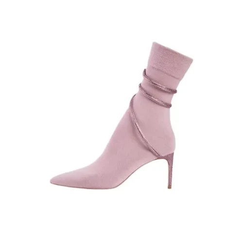 RENE CAOVILLA Cleo Ботильоны Женские Розовые