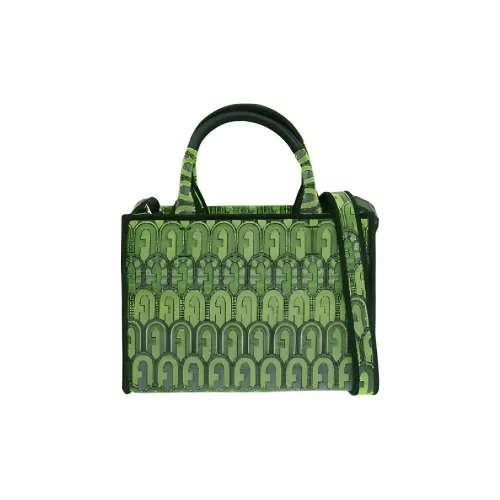 Furla Холст Тоут Сумка Сумка для покупок Сумка через плечо Сумка мини Женская Зеленая