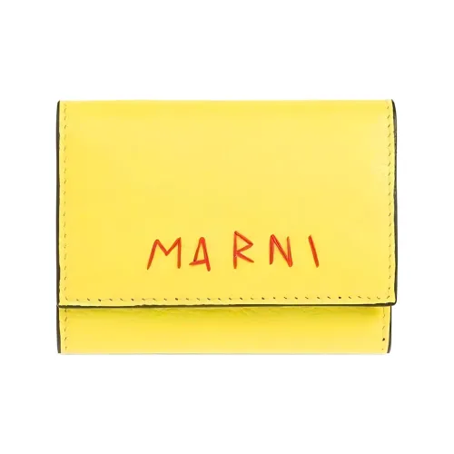 MARNI Телячья кожа Key Pouch Женские Желтый