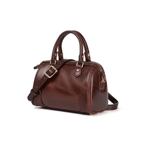 DIFENISE Растительное дубление верхняя коровья кожа сумка Бостон классический винтаж сумка маленькая женская многоцветная