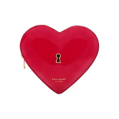 Kate Spade Искусственная кожа Сердце-образная Сумка через плечо Мини Женская Красная