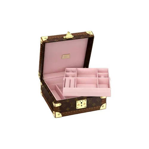 LOUIS VUITTON Монограмма Холст Твердый Чехол Унисекс Розовые Балетки