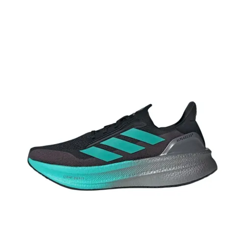 Adidas ULTRABOOST 5X Беговые кроссовки Низкий топ Черный Зеленый Серый Мужской