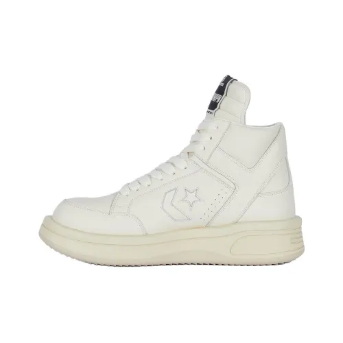 Converse x Rick Owens DRKSHDW Высокие кроссовки для скейтбординга унисекс цвет экрю