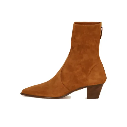 AQUAZZURA Brunswick Ботильоны 4,5 см Женские Коричневый