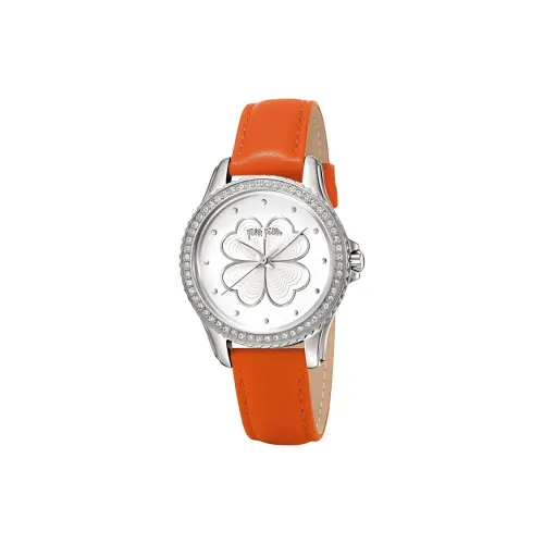 Folli Follie Women's Watch Кварцевый механизм Кожаный ремешок 35 мм Белый циферблат