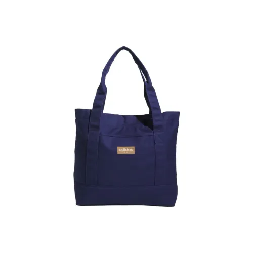 Adidas Хлопок Тоут Сумка Сумка для покупок Сумка на плечо Унисекс Темно-синий