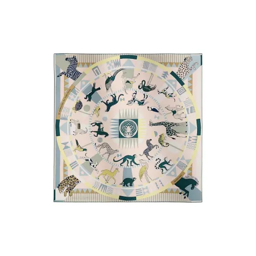 HERMES Тутовый шелк Шарфы Женские Конфетный цвет Покрытый Розовый