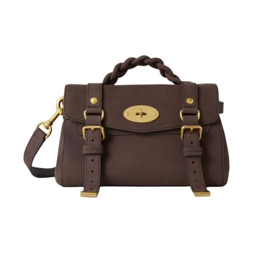 Mulberry Alexa Сумка через плечо из коровьей кожи мини-сумка для женщин цвет эбеновый