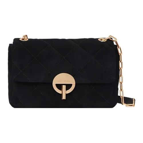 Vanessa Bruno Замша Телячья кожа Сумка через плечо Сумка на плечо Маленькая Женская Черная