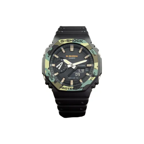 CASIO G SHOCK Collection Кварцевый механизм Смольный ремешок Часы Мужские Черный циферблат