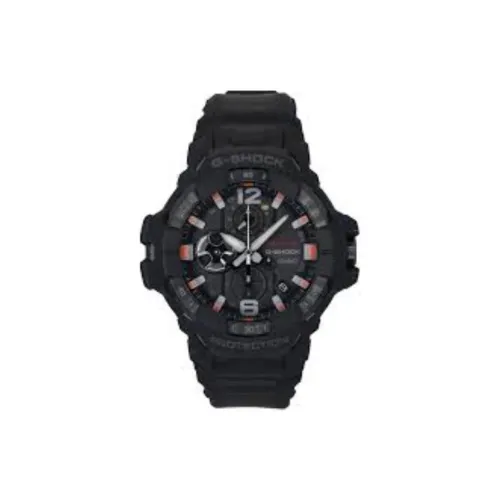 CASIO MASTER Of G Collection Кварцевый механизм Смольный ремешок Часы Мужские Черный циферблат