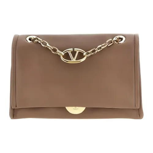 Valentino Lambskin Shoulder Bag Standard Women's Brown