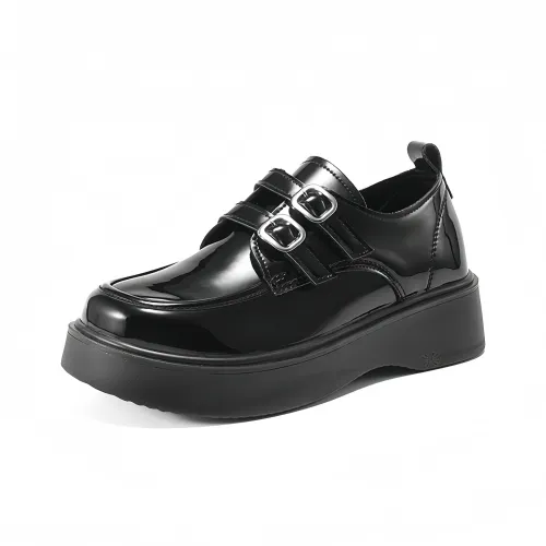 ЮЙЧЖАОЛИНЬ Износостойкая Детская кожаная обувь Черная Подростки