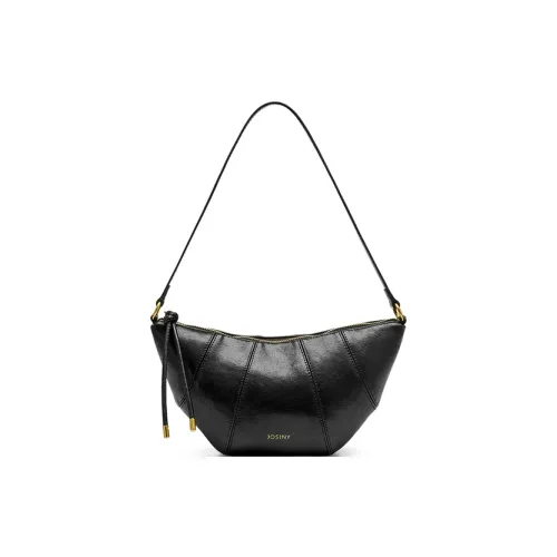 JOSINY Сумка из коровьей кожи в форме пельменя сумка через плечо женская черная темно-коричневая